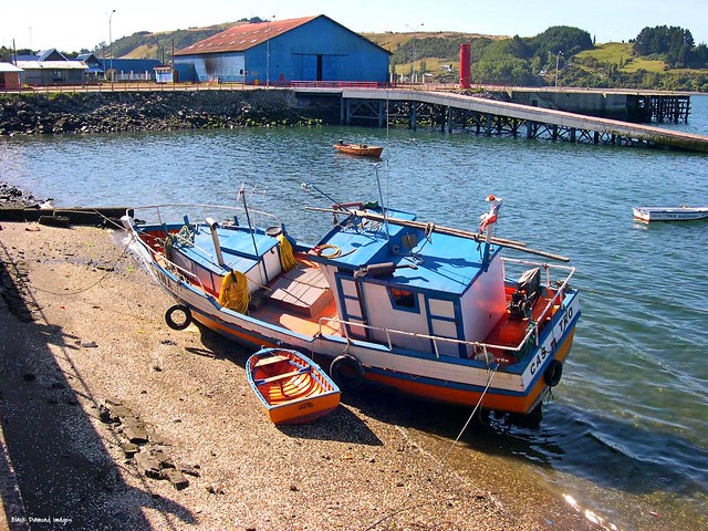 Fishing Boat, Castro, Chiloé island, Los Lagos Region, Chile
