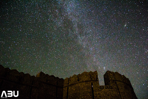 Milky Way galaxy and the Andromeda galaxy at Ranikot Fort