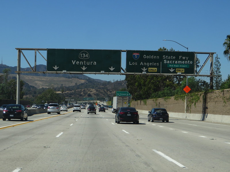 Junction of Interstate 5 and Ventury Freeway, Glendale, California