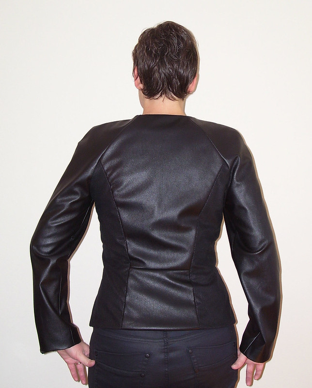 Faux leather jacket by mahlicadesigns