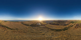 Montrose Airfield Sunset aerial photosphere 27-12-2016