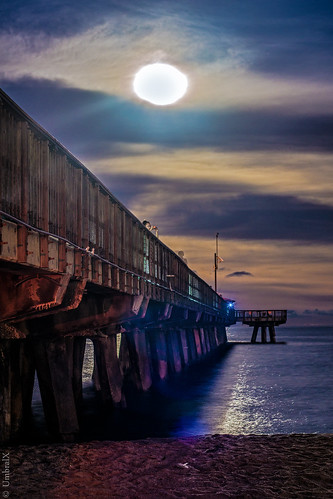 moon beach eclipse florida sony luna seashore southflorida a6000 supermoon sonyphotography sonya6000