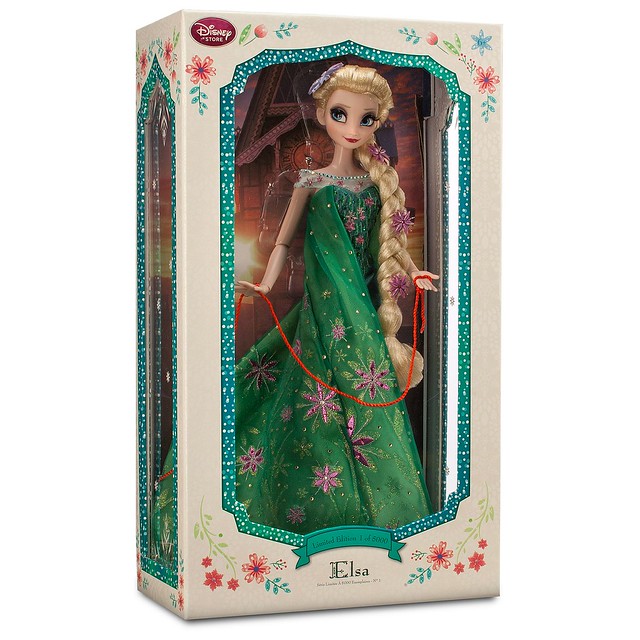 elsa doll green dress Limited Edition - Frozen Fever - 17'' - US Disne… DEAD50