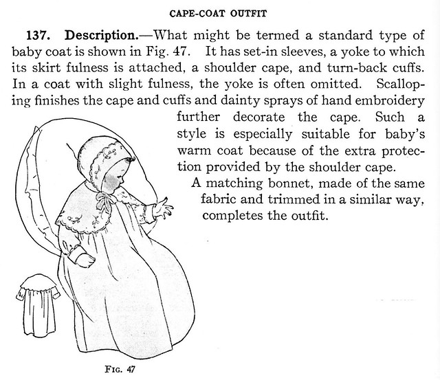 Cape-coat outfit for infants
