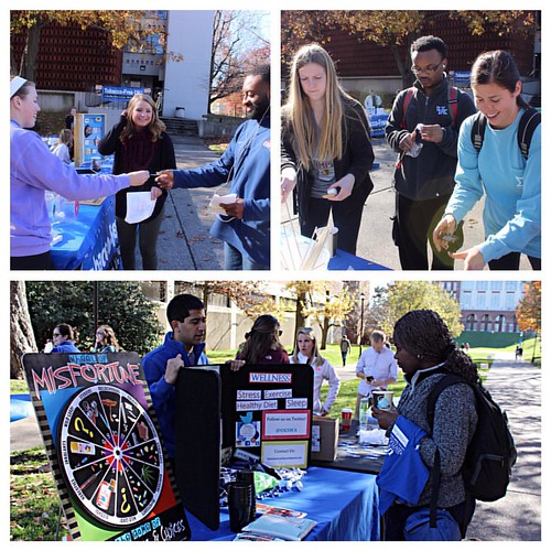 Great American Smokeout celebrates 6 years on campus today with games, giveaways, a breath of fresh air & s'more.  #seeblue #seeclear
