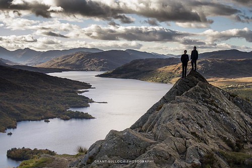 When I was in my early teens I had my photo taken on this very spot. We took the kids up Ben A'an when they were very young and replicated it, but on a recent visit we thought we would do it all again. I can see a montage coming up! | by grant bulloch