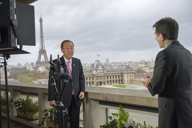 Secretary-General Interviewed Ahead of COP21, Paris