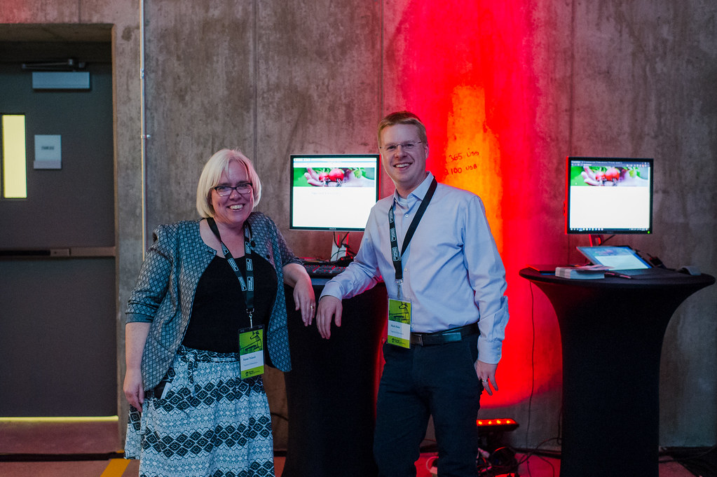 Karen Unland and Mack Male at Launch Party in 2016