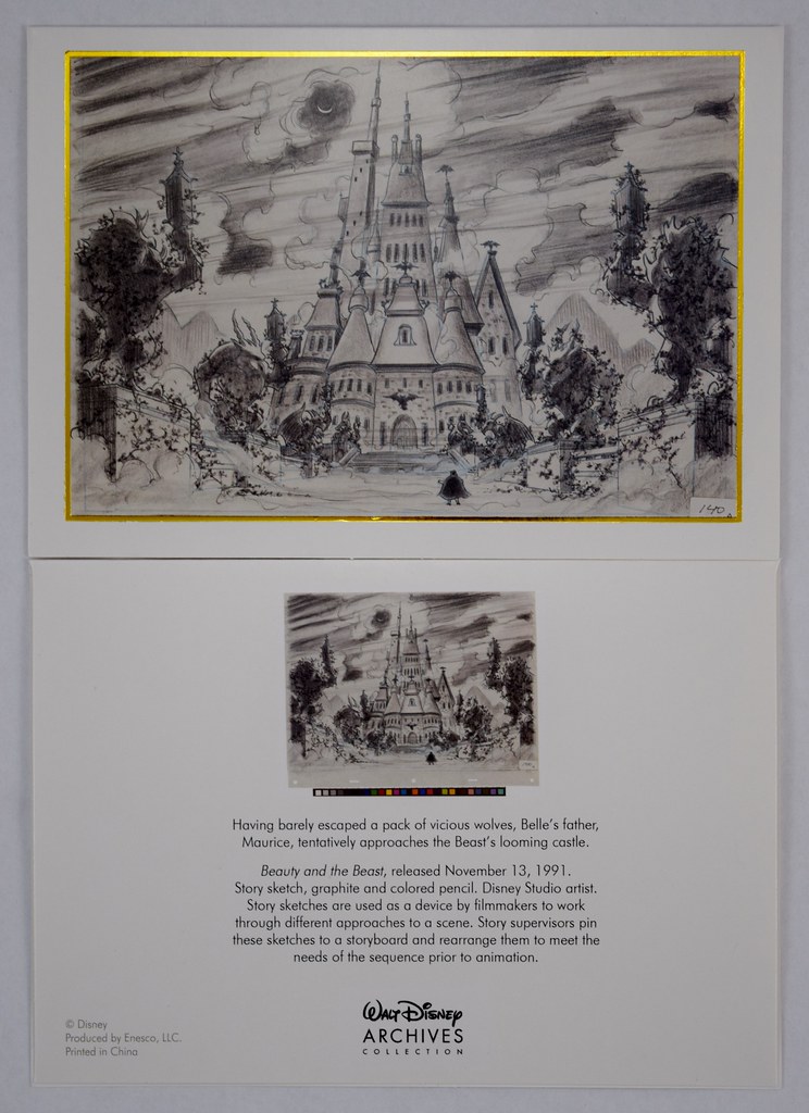 Enesco Walt Disney Archives Cinderella Notecard Set and Book 
