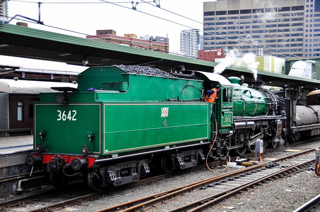 NSW Rail Heritage - 3642 stands on No 1 Platform Central on the ...