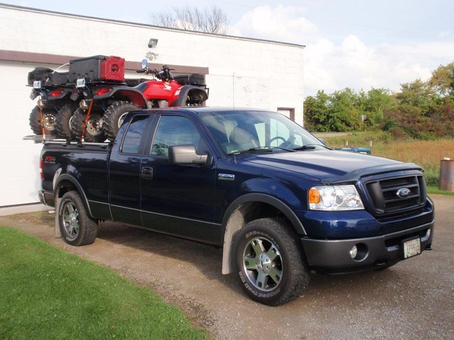 An ATV Carrier On A Ford F150