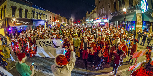 Santa's invade Midland Street 2015
