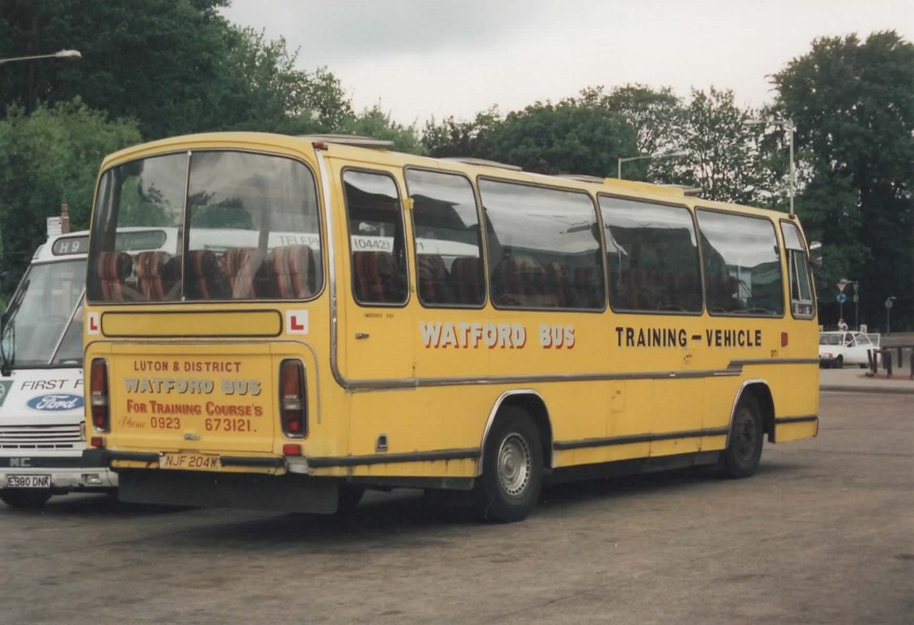 DT 1 (2), NJF 204W, Bedford, Plaxton Body , 1980 (t.1996)