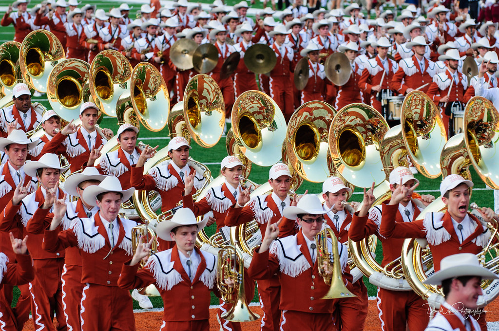 Longhorn Band at Texas Memorial Stadium