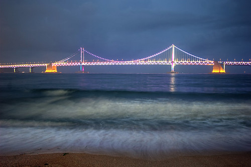 bridge korea busan bluehour coree 대한민국 부산 gwangan