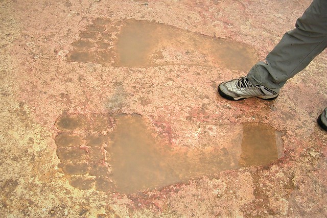Giant Foot Prints of Ain Dara Temple in Aleppo, Syria