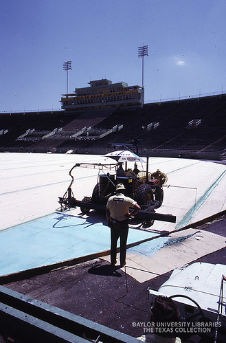 Baylor (Floyd Casey) Stadium, AstroTurf installation, summer 1972 (3)