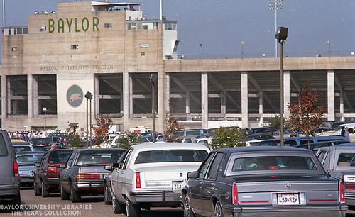 Baylor (Floyd Casey) Stadium parking lot, November 1986 (1)