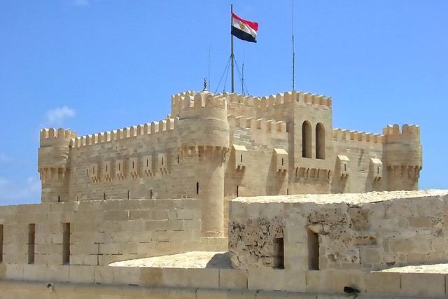 Qaitbay Citadel in Alexandria, Egypt