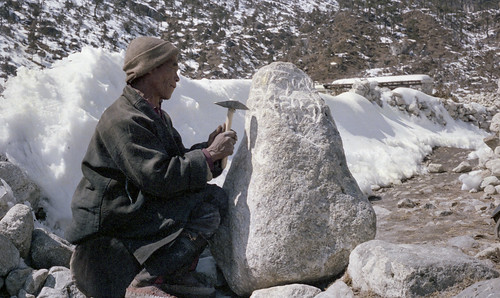 nepal film carving prayerrock