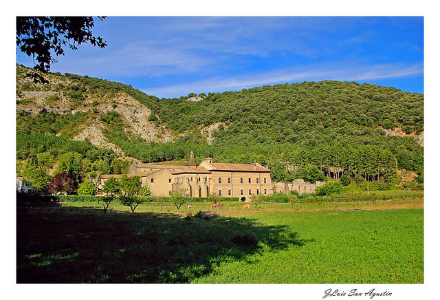 El monasterio de Iranzu en su entorno....  **Navarra**