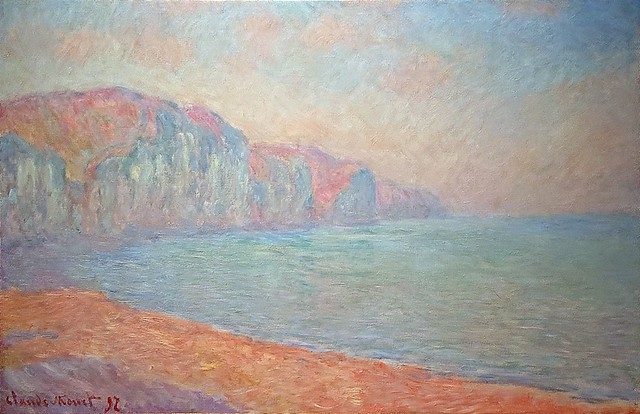 1897 Claude Monet Cliffs at Pourville in the morning(Fukuda Art Museum Japan)(65 x 100 cm)
