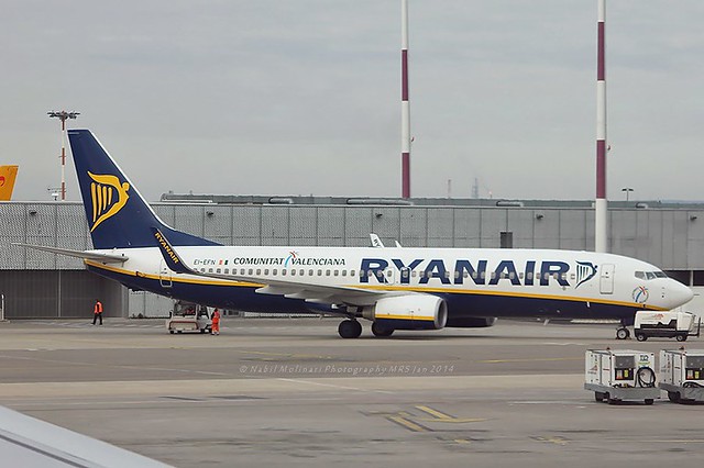 Ryanair EI-EFN Boeing 737-8AS Winglets cn/37538-2967 sticker 