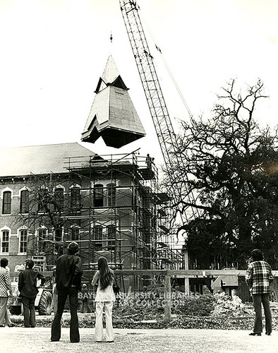 Old Main restoration, Baylor University, 1976