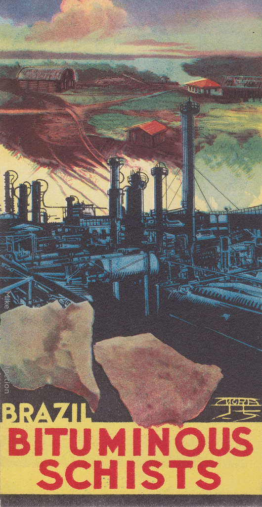 Brazil - Bituminous Schists leaflet, issued by Brazilian Government, New York World's Fair, 1939