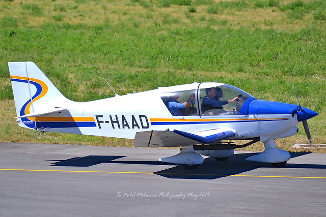 Aéro-club d'Antibes Normandie Niemen F-HAAD Robin DR400/120 Dauphin 2+2 cn/2577 @ Aéroport de Cannes-Mandelieu LFMD / CEQ 24-05-2014