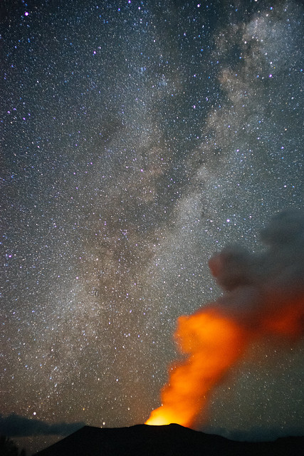 Mt. Yasur and the Milky Way