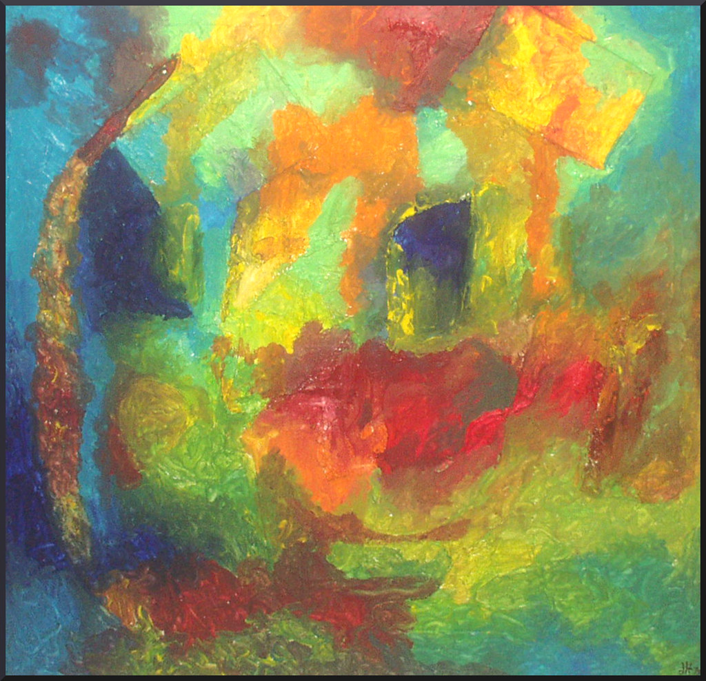 Abstract colors blend painting byMushroomBrain farblos-kunst-danny-hennesy-mushroombrain-P1010007