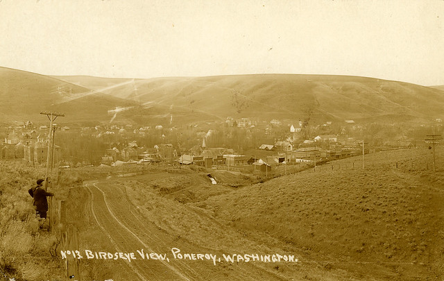 Birdseye View, 1913 - Pomeroy, Washington