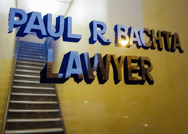 This is an advertisement for Paul R. Bachta, Lawyer