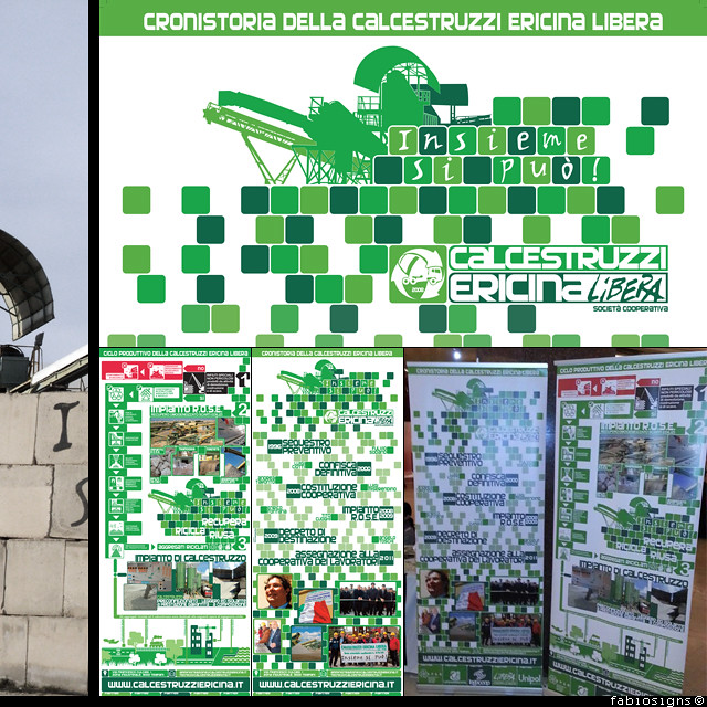 Grafica ed impaginazione per due banner aziendali, Calcestruzzi Ericina Libera (2014) © fabiosigns