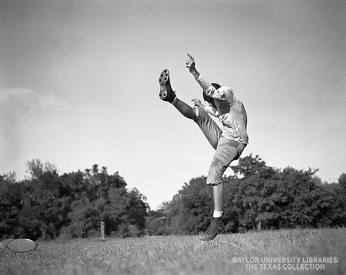 Baylor Bear Football, kicker, c.1949