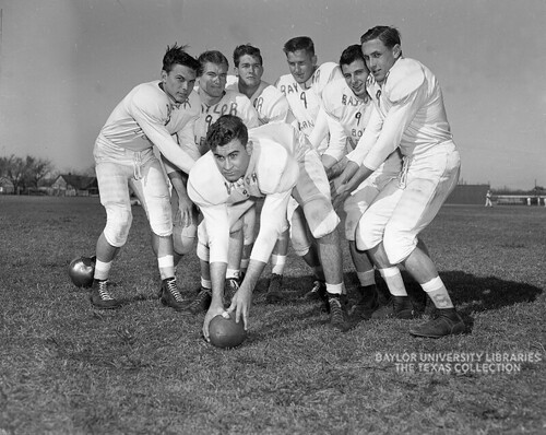 Baylor Bear Football, practice, c. 1949
