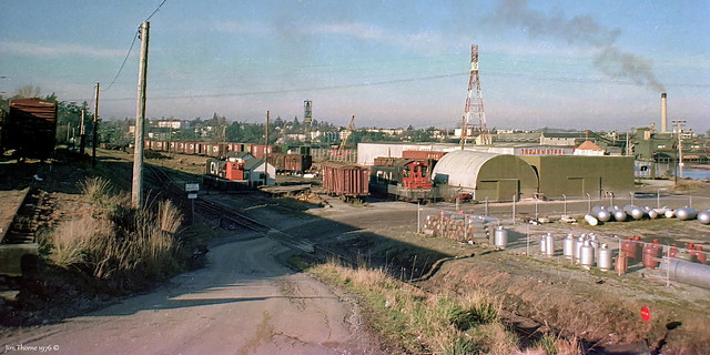 CN's Point Ellice Rail Yards in Victoria West - early 1976 [© WCK-JST]