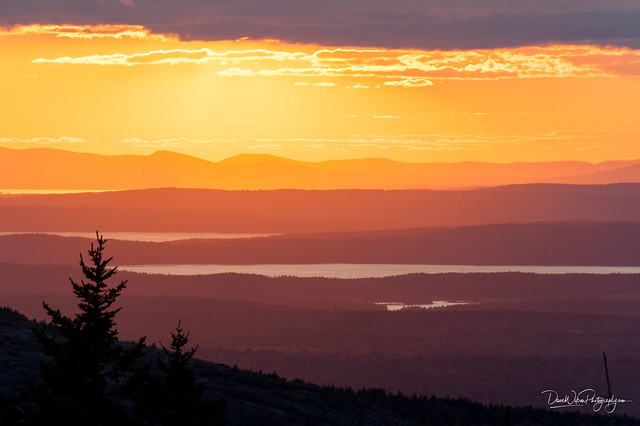 Sunset from Cadillac Mountain, Acadia National Park