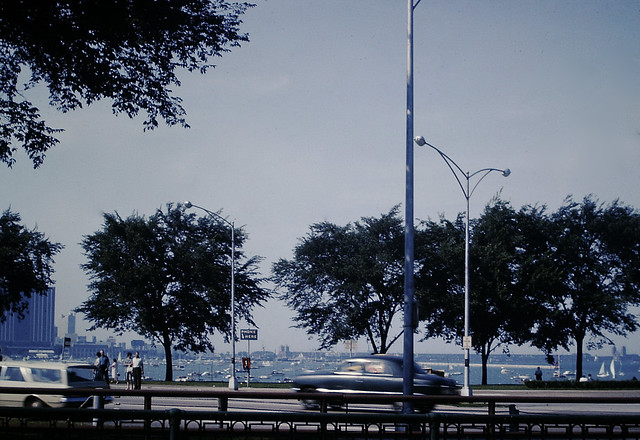 Vintage Found Photo - Lake Shore Drive - Chicago