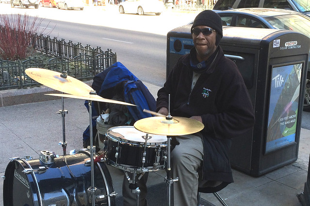 Drumming on a Chilly Spring Day