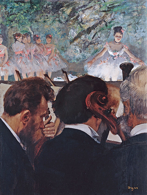 Edgar Degas - Orchestra musicians [1872-76]