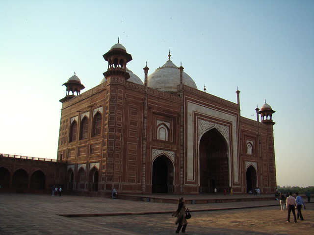 exterior Mezquita Jama Masjid complejo de Taj Mahal Agra India 18