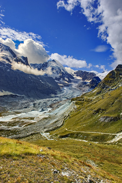 Dent d'Hérens and the Z'mutt glacier. Zermatt Canton Valais, Switzerland. No. 2521.