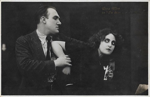 Pina Menichelli and Milton Rosmer in La donna e l'uomo (1923)