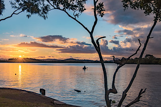 Sunset over Maroochy River