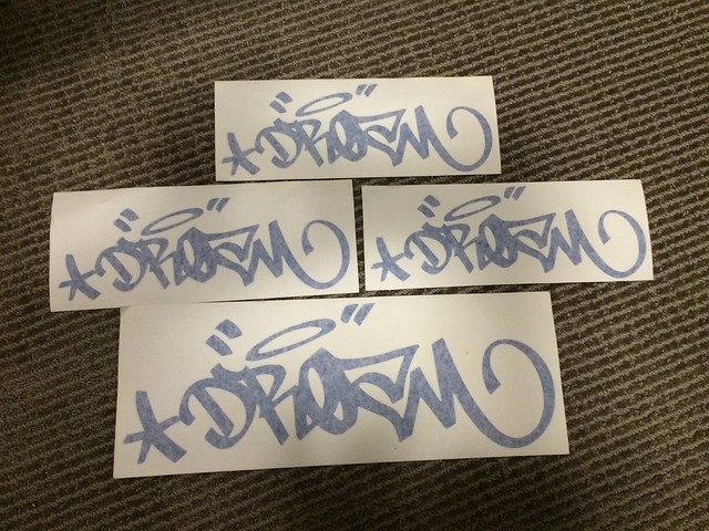 My boy Ader straight hooked me up with these Dream decals.