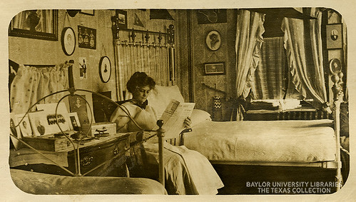 Georgia Burleson Hall, dorm room, Baylor University, c. 1910