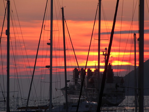 bar montenegro sunset sky ship boat port beautifulearth