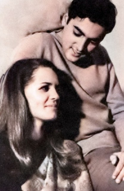 Rajiv and Sonia Gandhi on their engagement